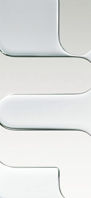 iPhone系列内置壁纸：简约浅蓝流体设计官方高清图