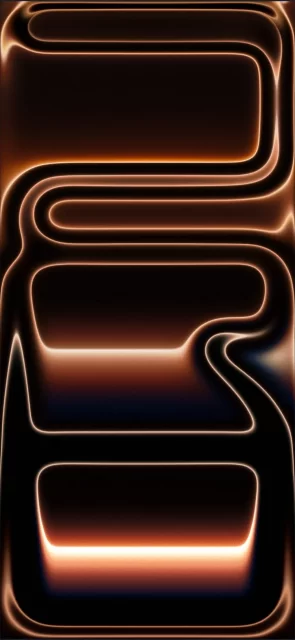 iPhone17Pro官方壁纸 | 黑色发光线条“PRO”字样4K高清