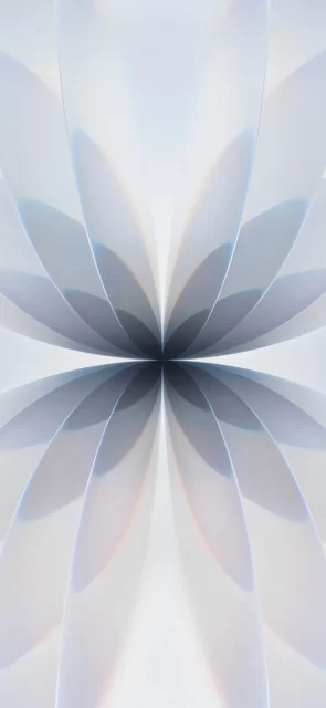 2026新款iPhone壁纸：灰白渐变万花筒4K高清图