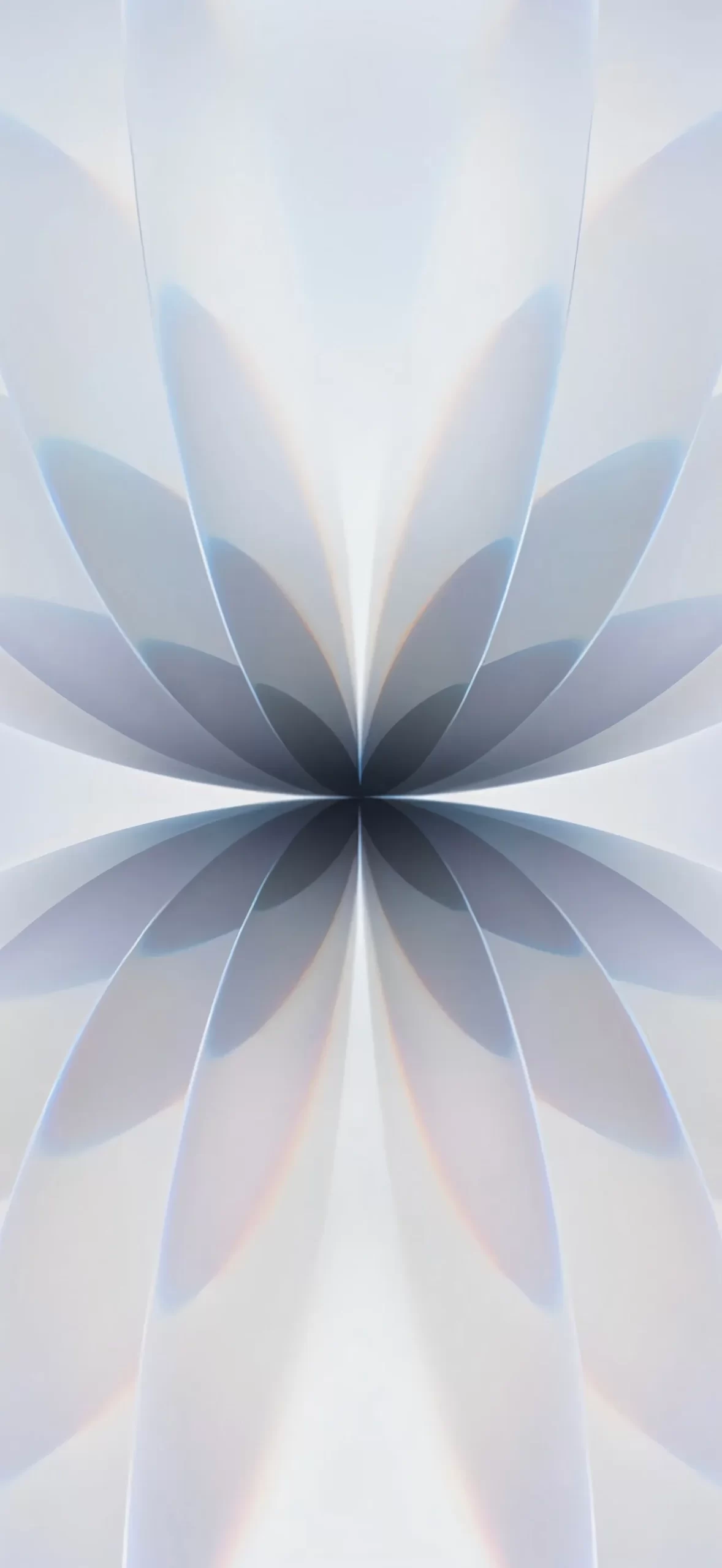 2026新款iPhone壁纸：灰白渐变万花筒4K高清图