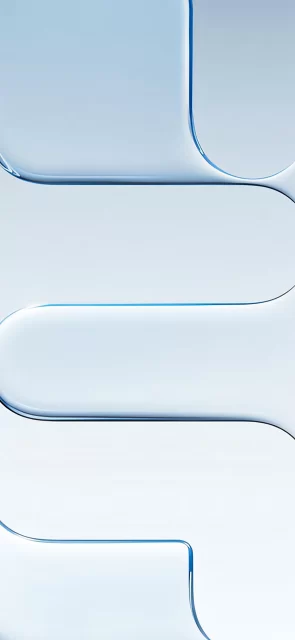 2026新款iPhone Air壁纸 | 天蓝色曲线设计适配iOS 26