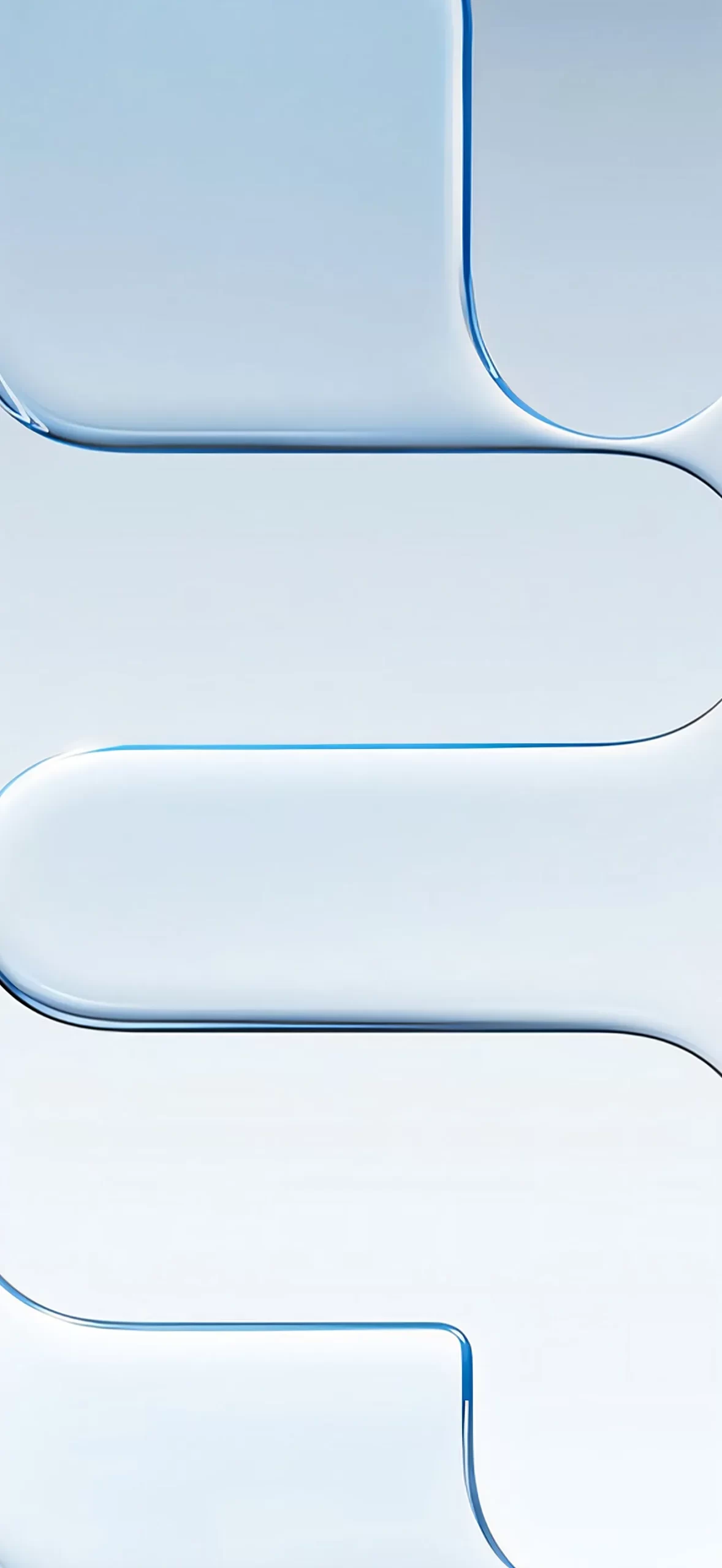 2026新款iPhone Air壁纸 | 天蓝色曲线设计适配iOS 26