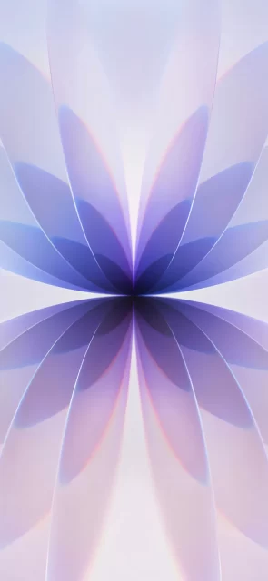 iPhone 17官方壁纸 | 薰衣草紫万花筒花卉4K高清背景