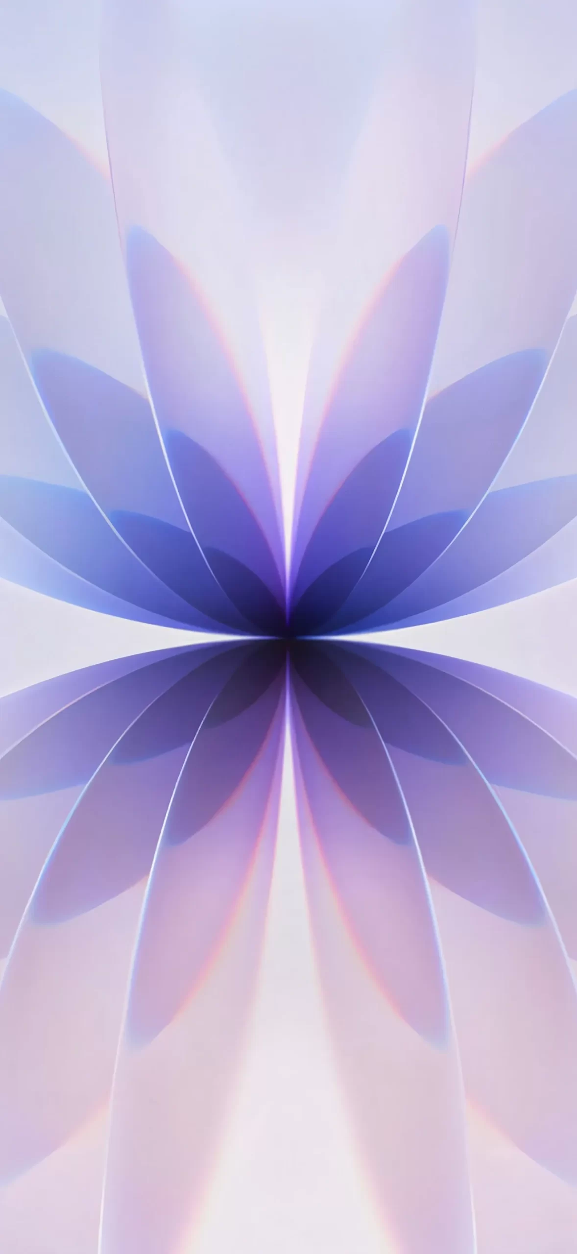 iPhone 17官方壁纸 | 薰衣草紫万花筒花卉4K高清背景